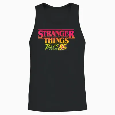 Stranger Things Tales from '85 Logo Unisex Tank Top - Black
