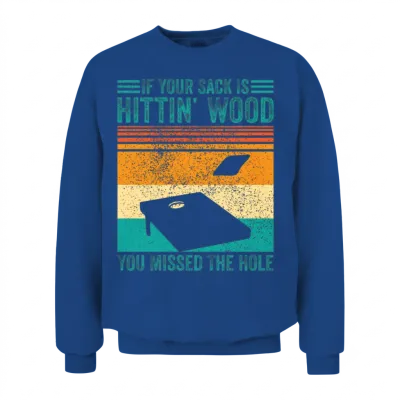 Funny Cornhole Unisex Sweatshirt - Royal