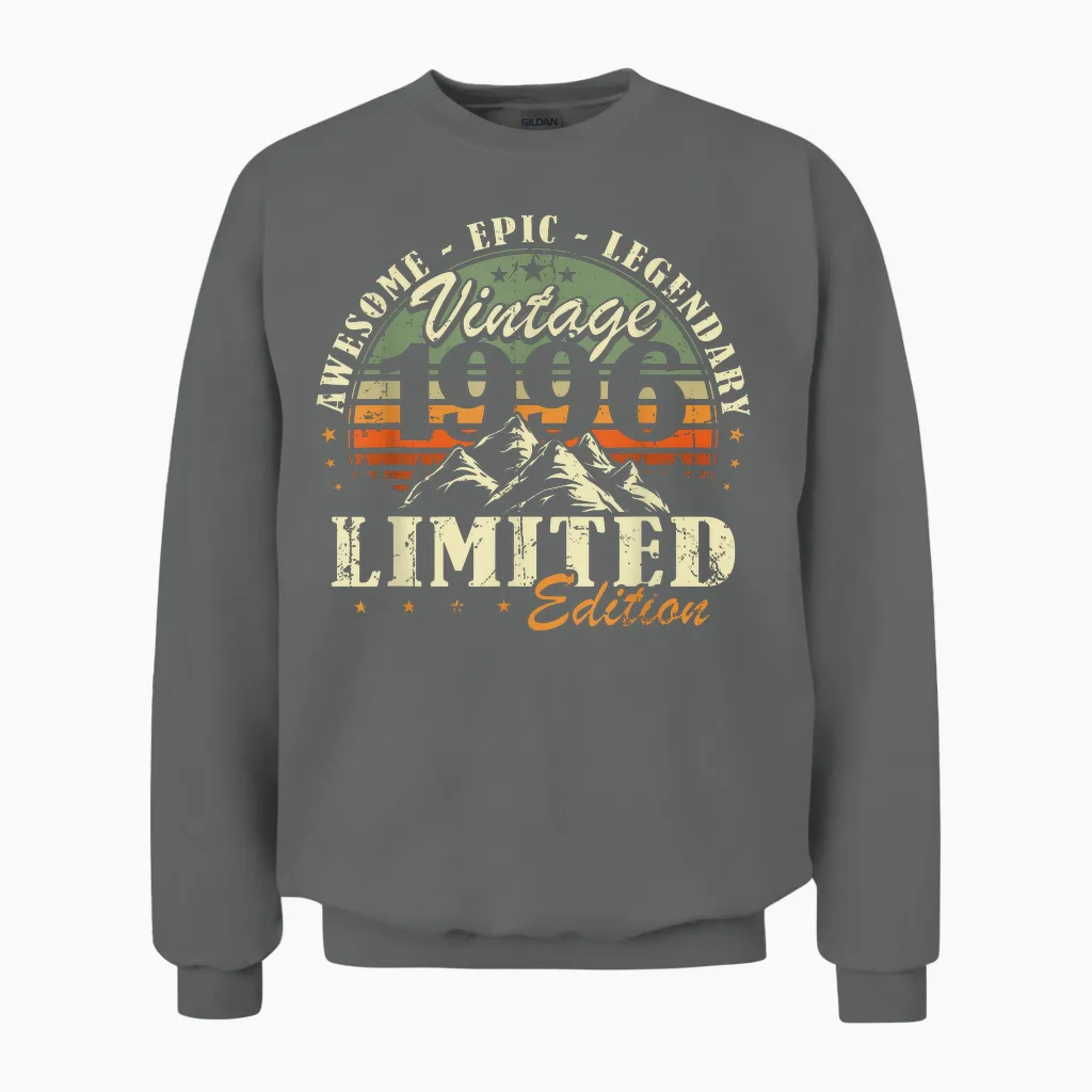 Original 1996 Cadeau Anniversaire 30 Ans Pour Hommes Femmes Unisex Sweatshirt in Graphite Heather