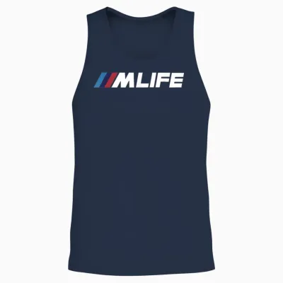 M-Life Car Enthusiast Unisex Tank Top - Navy