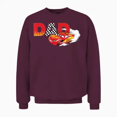 Disney & Pixar's Cars Dad Birthday Gift Father's Day Unisex Sweatshirt - Maroon
