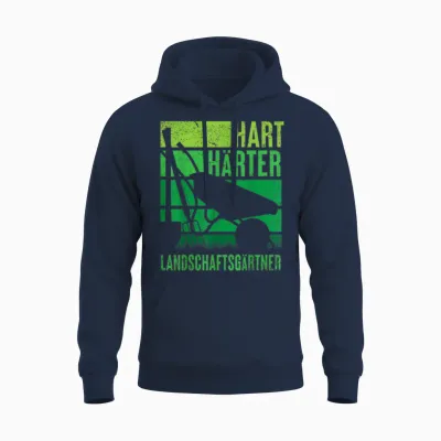 Hart Hardter Landscape Gardener Gardening and Landscaper T-Shirt, Black Unisex Hoodie - Navy