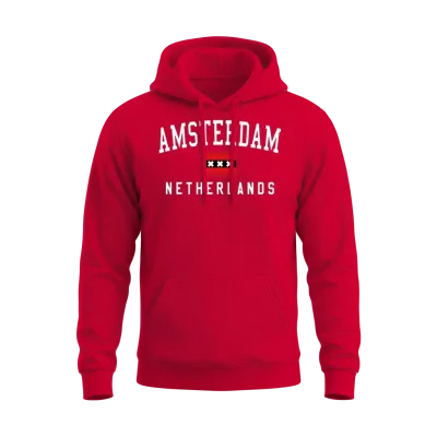 Amsterdam Souvenir Unisex Hoodie - Red