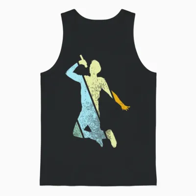 Singer Retro Unisex Tank Top - Black