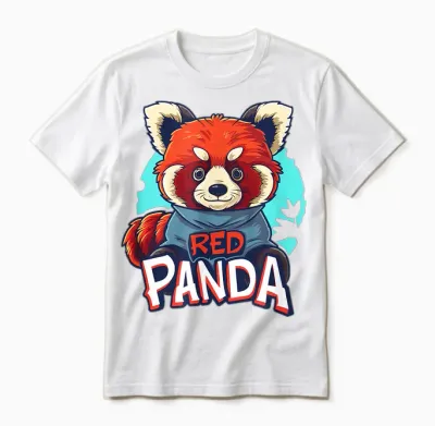 Joli Costume De Panda Rouge Pour Adultes Et Enfants Unisex T-Shirt - White