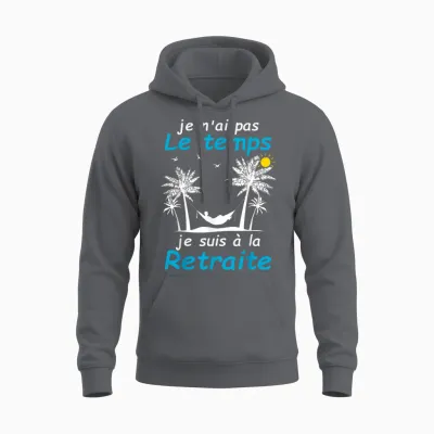 Retirement Gift Idea for Men Women Funny Retirement T-Shirt, Black, S Unisex Hoodie - Charcoal