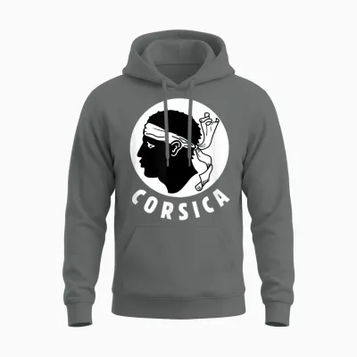 Corsica Corsica Lovers Moorish Head 2a 2b Gang Unisex Hoodie - Graphite Heather