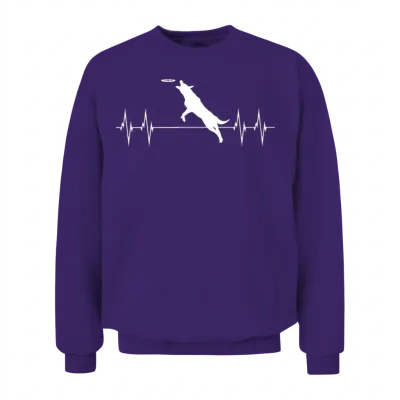 Dog Training Dog Trainer Dog Heart Line Gift Unisex Sweatshirt - Purple
