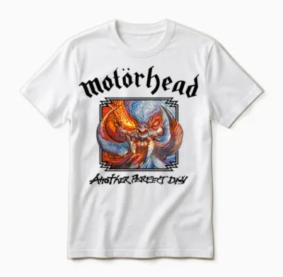 Motörhead Apd Bootleg on White T-Shirt, White Unisex T-Shirt - White