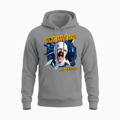 Offizielle Scorpions T-Shirt, Schwarz, Unisex, Kurzarm, S, Eu 41/15, Klassisch, Musik, Scorpions-Fans Unisex Hoodie - Sport Grey