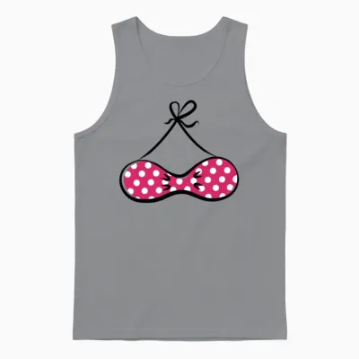 Bikini Shirt Funny Unisex Tank Top - Sport Grey
