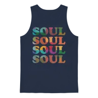 Soul Retro Unisex Tank Top - Navy – 1