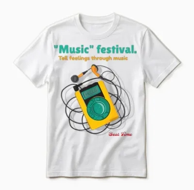 Music Festival - Music Masters Unisex T-Shirt - White