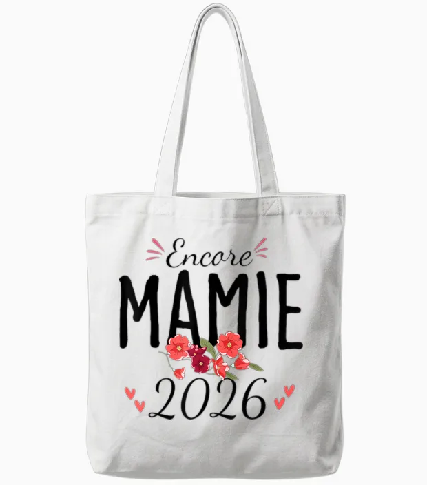 Encore Granny 2026 Announcement Pregnancy Grandmother Tote Bags in White