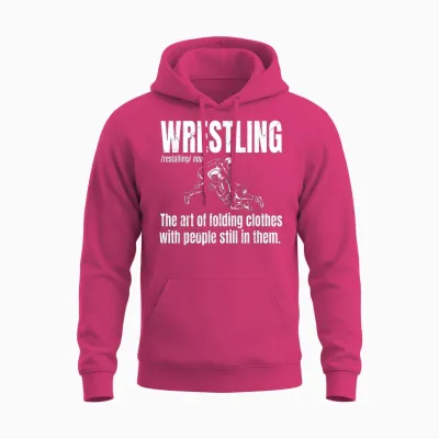 Definition of Wrestling Funny Wrestler Definition Unisex Hoodie - Heliconia