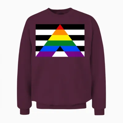 Straight Ally Unisex Sweatshirt - Maroon