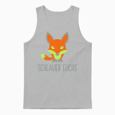 A Cunning Fox Unisex Tank Top - Ash