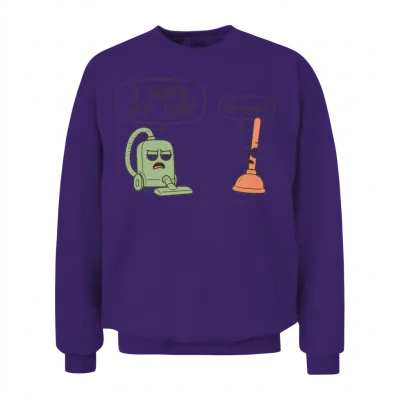 Office Blues Vacuum Meme Unisex Sweatshirt - Purple