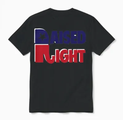 Raised Right Unisex T-Shirt - Black