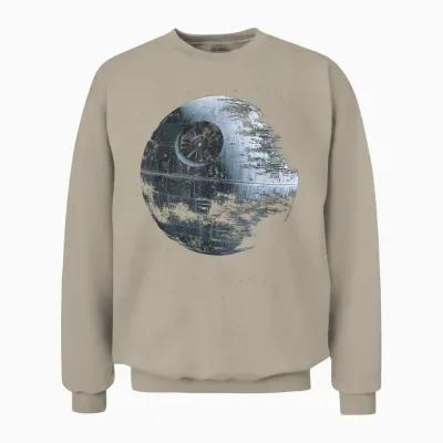 Star Wars: Return of the Jedi Death Star Was Destroyed T-Shirt, Black Unisex Sweatshirt - Sand
