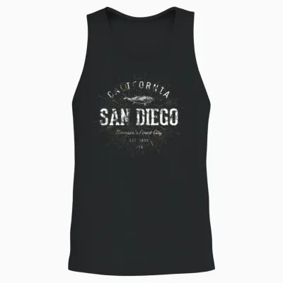 San Diego Unisex Tank Top - Black