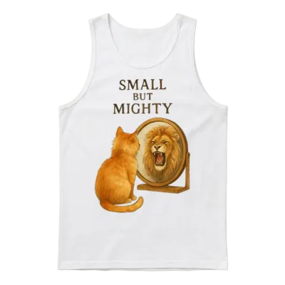 Small but Mighty Unisex Tank Top - White