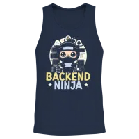 Backend Developer Programming Software Programmer Unisex Tank Top - Navy – 2