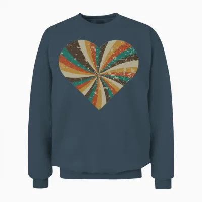 Colorful Creative Retro Group Unisex Sweatshirt - Dark Heather