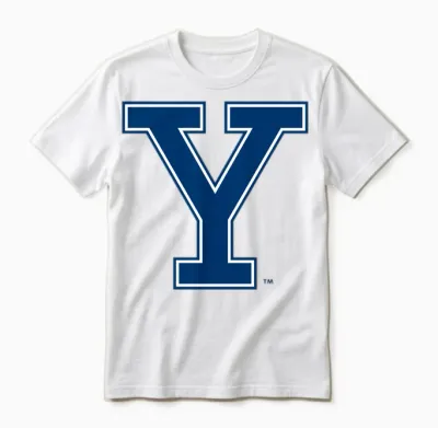 Yale Bulldogs | Produit Officiel De L'université Ncaa | Yale005 Manche Longue Unisex T-Shirt - White