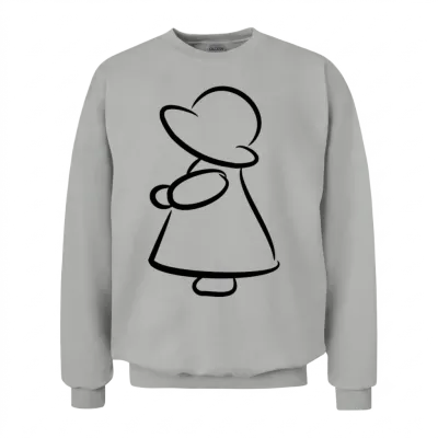 Timeless Charm of Sunbonnet Sue #sbsl1 Unisex Sweatshirt - Ash