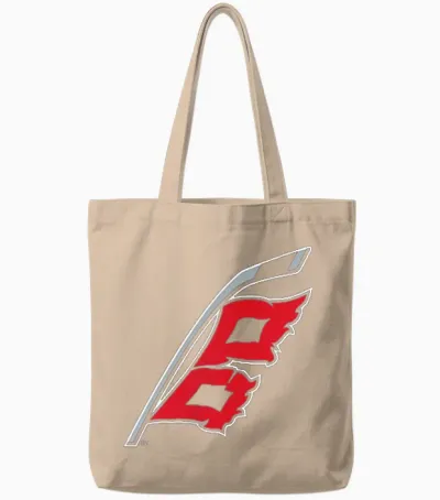 Carolina Hurricanes Front/back Black Nhl Officially Licensed Tote Bags - Natural