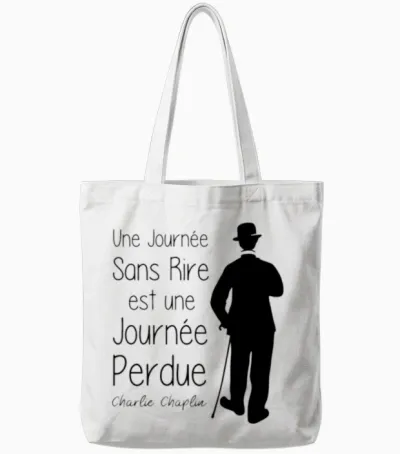 Une Journée Sans Rire !! Tote Bags - White