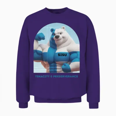 Sisu Finnish Strength Unisex Sweatshirt - Purple