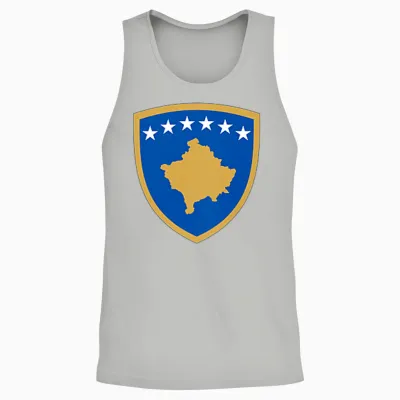 Kosovo Wappen Kosovarische Flagge Kosovare Unisex Tank Top - Ash