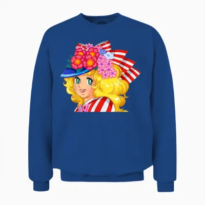 Japanese Candy Retro Vintage 80s Streetwear Anime Manga T-Shirt, Black, S Unisex Sweatshirt - Royal