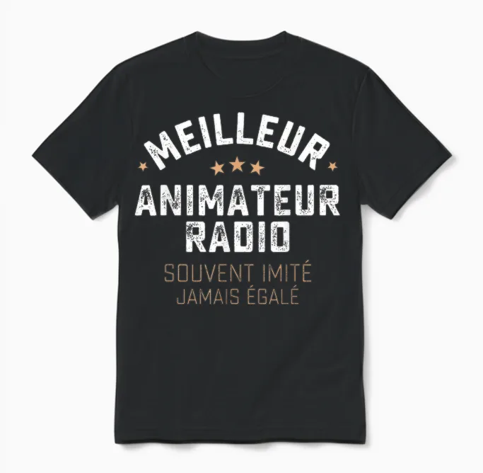 Funny Gift Man Craft Entertainer Radio Humor Unisex T-Shirt in Black