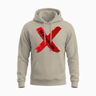 Malcolm X Unisex Hoodie - Sand