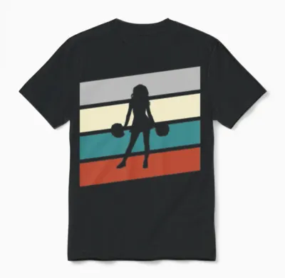 Cheerleading Retro Unisex T-Shirt - Black