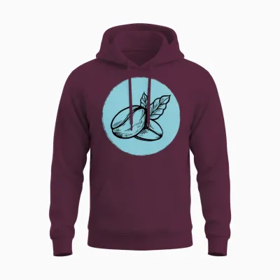Coffee Bean Unisex Hoodie - Maroon