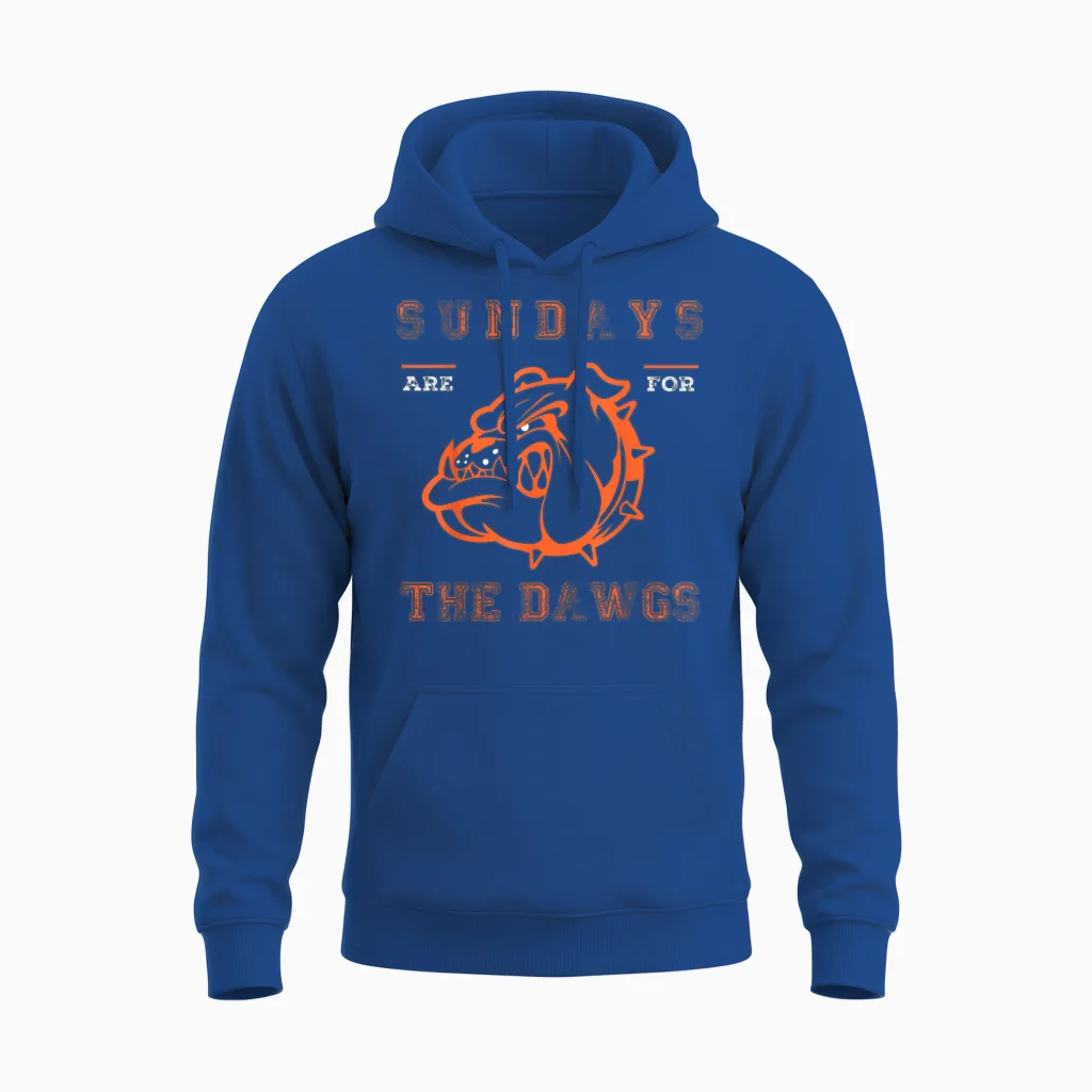 Sundays Are for the Dawgs Cleveland Ohio Present Dawg Unisex Hoodie in Royal