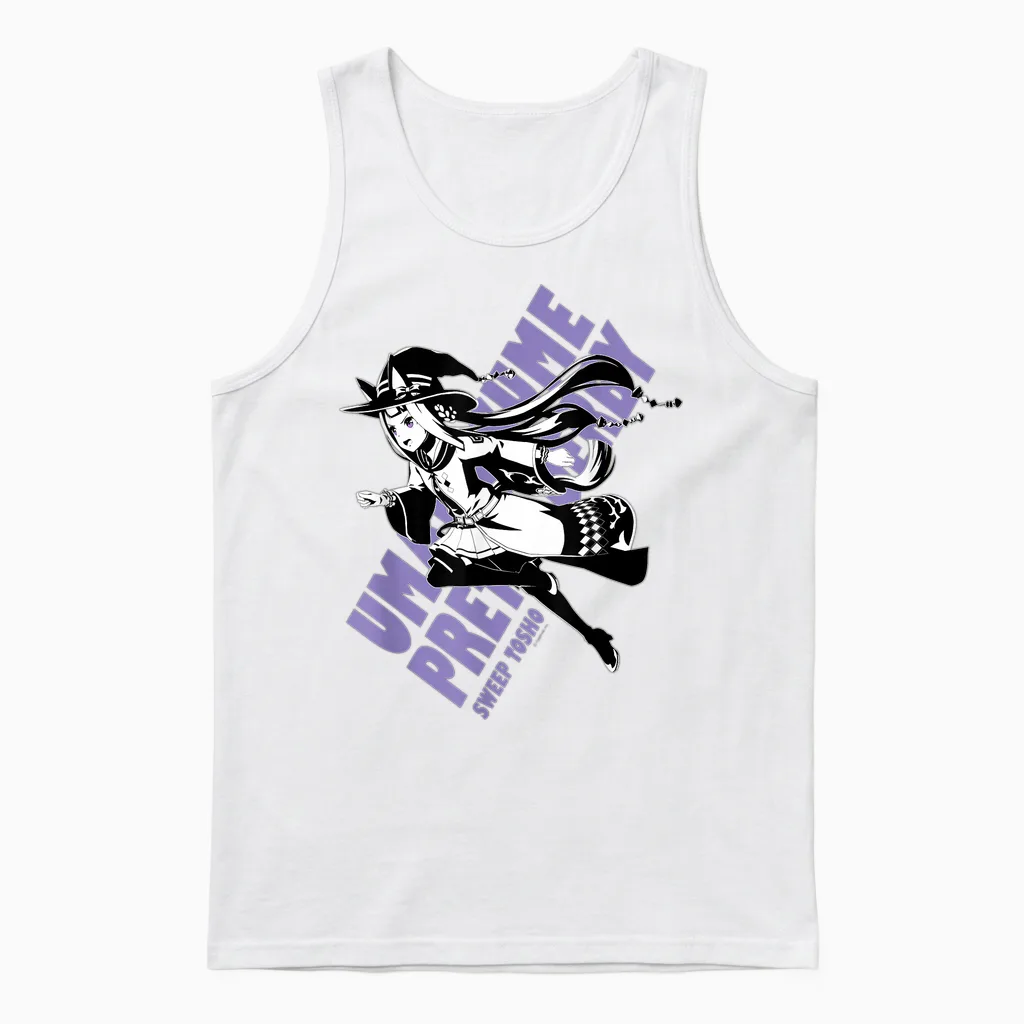 Umamusume: Pretty Derby Sweep Tosho Unisex Tank Top in White