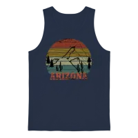 Arizona Unisex Tank Top - Navy – 1