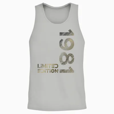 Limited Edition Vintage 1981 Man Woman 42nd Birthday T-Shirt, Black Unisex Tank Top - Ash