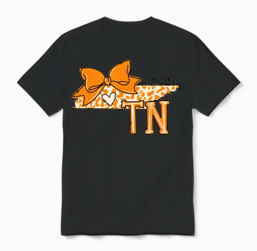 Tennessee Women Girls Kids Toddler Sister Tn State Pride Unisex T-Shirt in Black