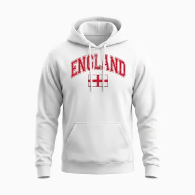 England Unisex Hoodie - White