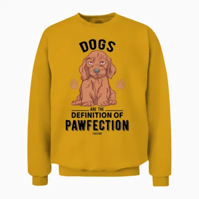 Cute Dog Unisex Sweatshirt - Gold