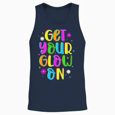 Get Your on in My Glowing Era Group Team Party Squad Gifts Unisex Tank Top - Navy