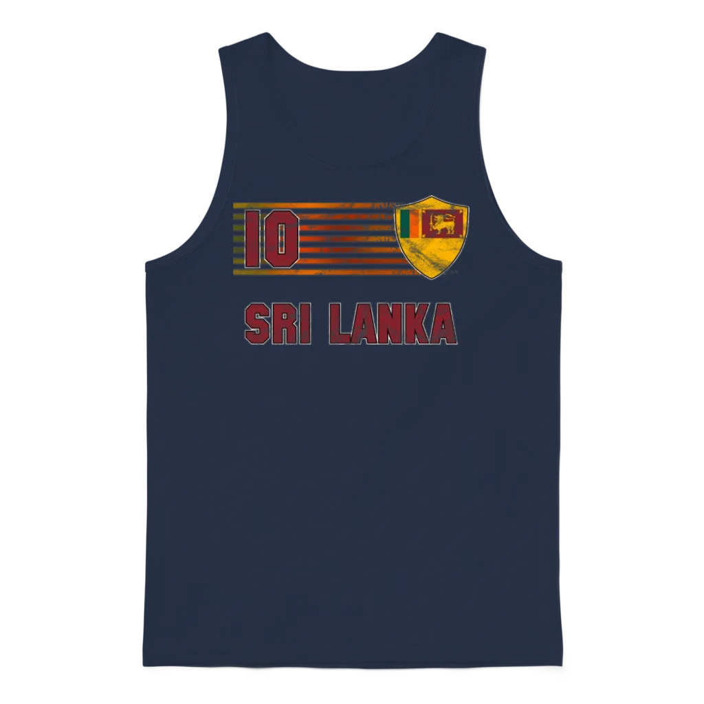 Sri Lanka Unisex Tank Top - Navy