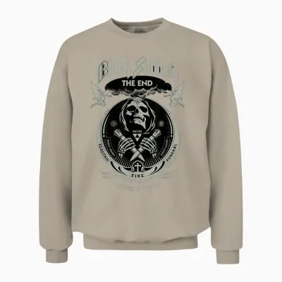 Black Sabbath the End World Tour Heavy Metal Music by Rock O T-Shirt, Black Unisex Sweatshirt - Sand