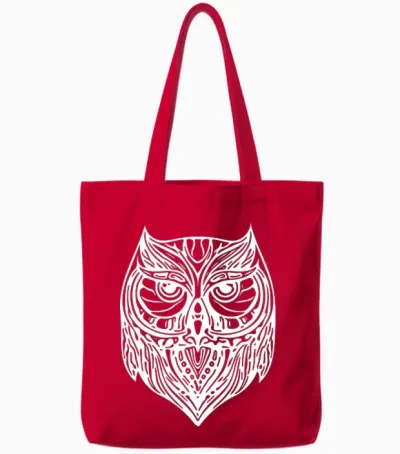 Owl Tote Bags - Red